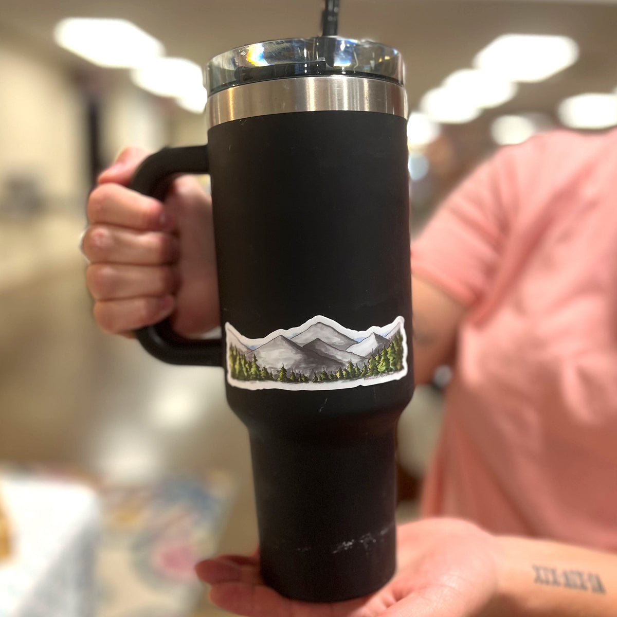 Mountain Range Vinyl Sticker