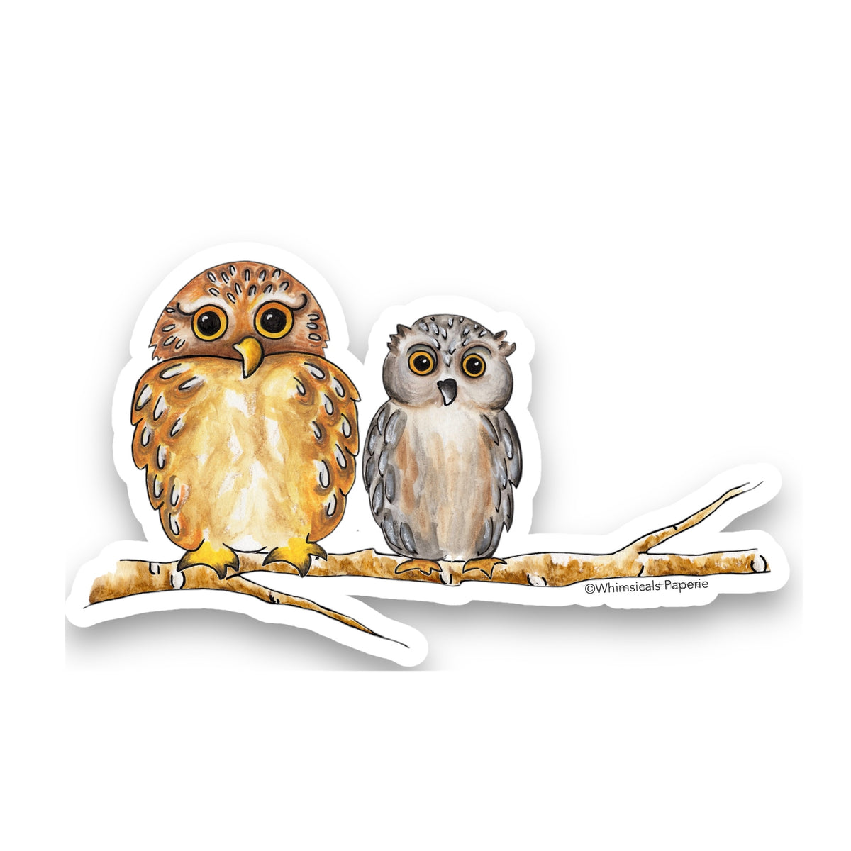 Owls Vinyl Sticker
