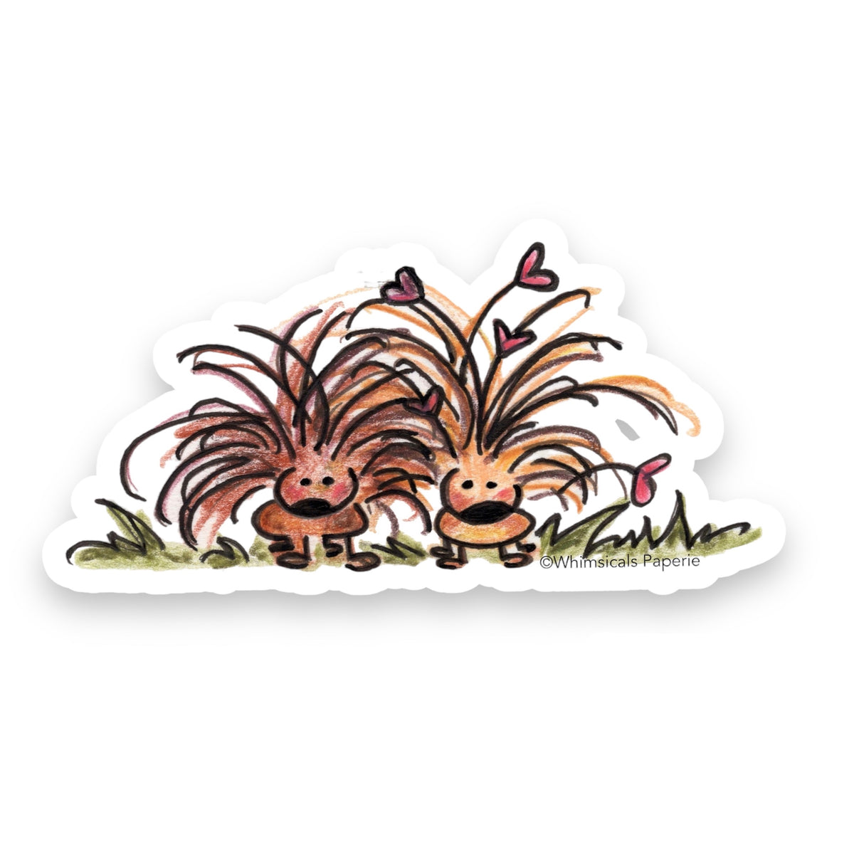 Porcupines Vinyl Sticker
