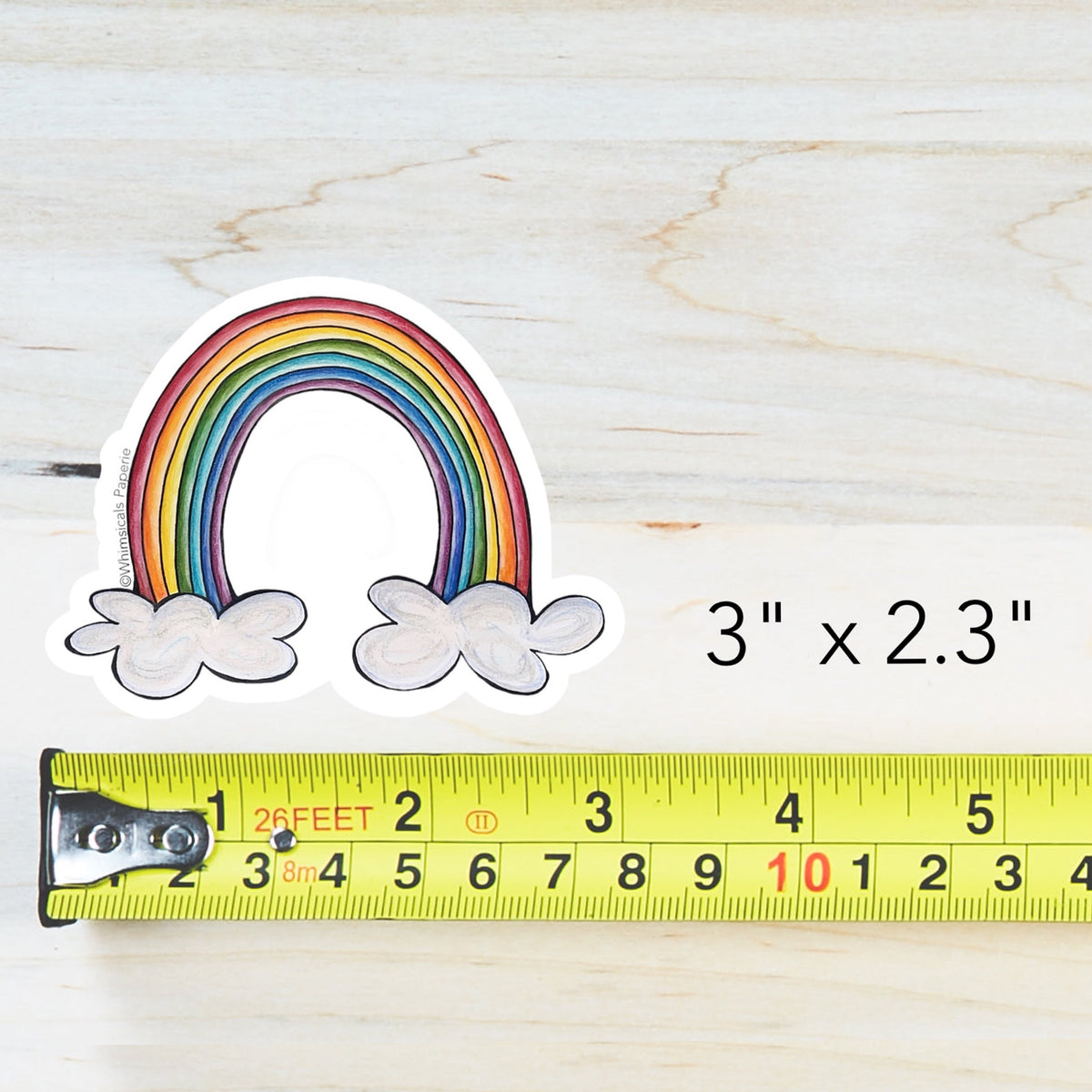 Rainbow Clouds Vinyl Sticker