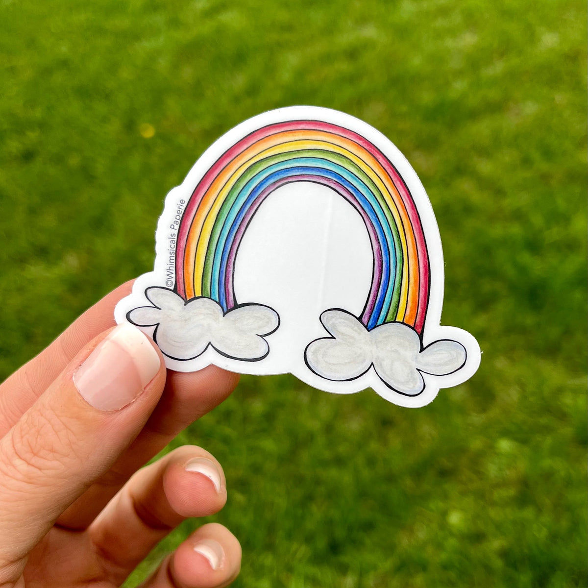 Rainbow Clouds Vinyl Sticker