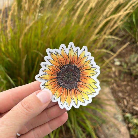 Sunflower Vinyl Sticker
