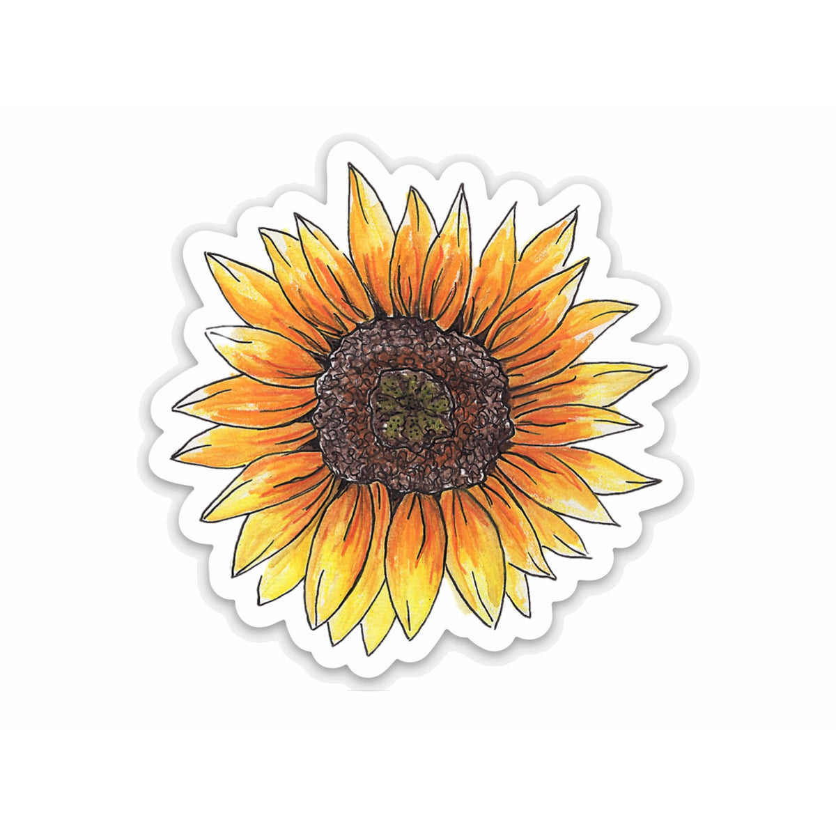 Sunflower Vinyl Sticker