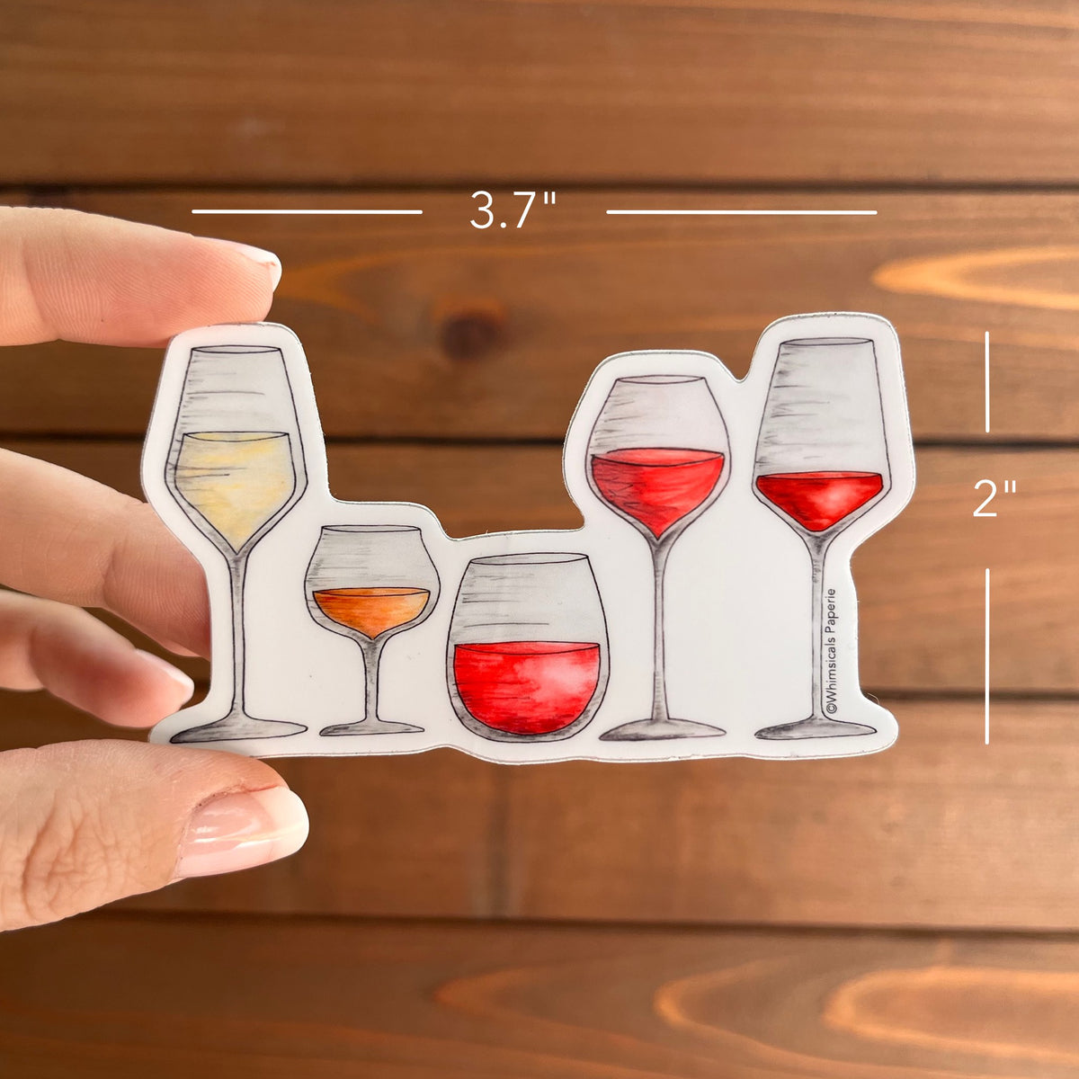 Wine Flight Vinyl Sticker