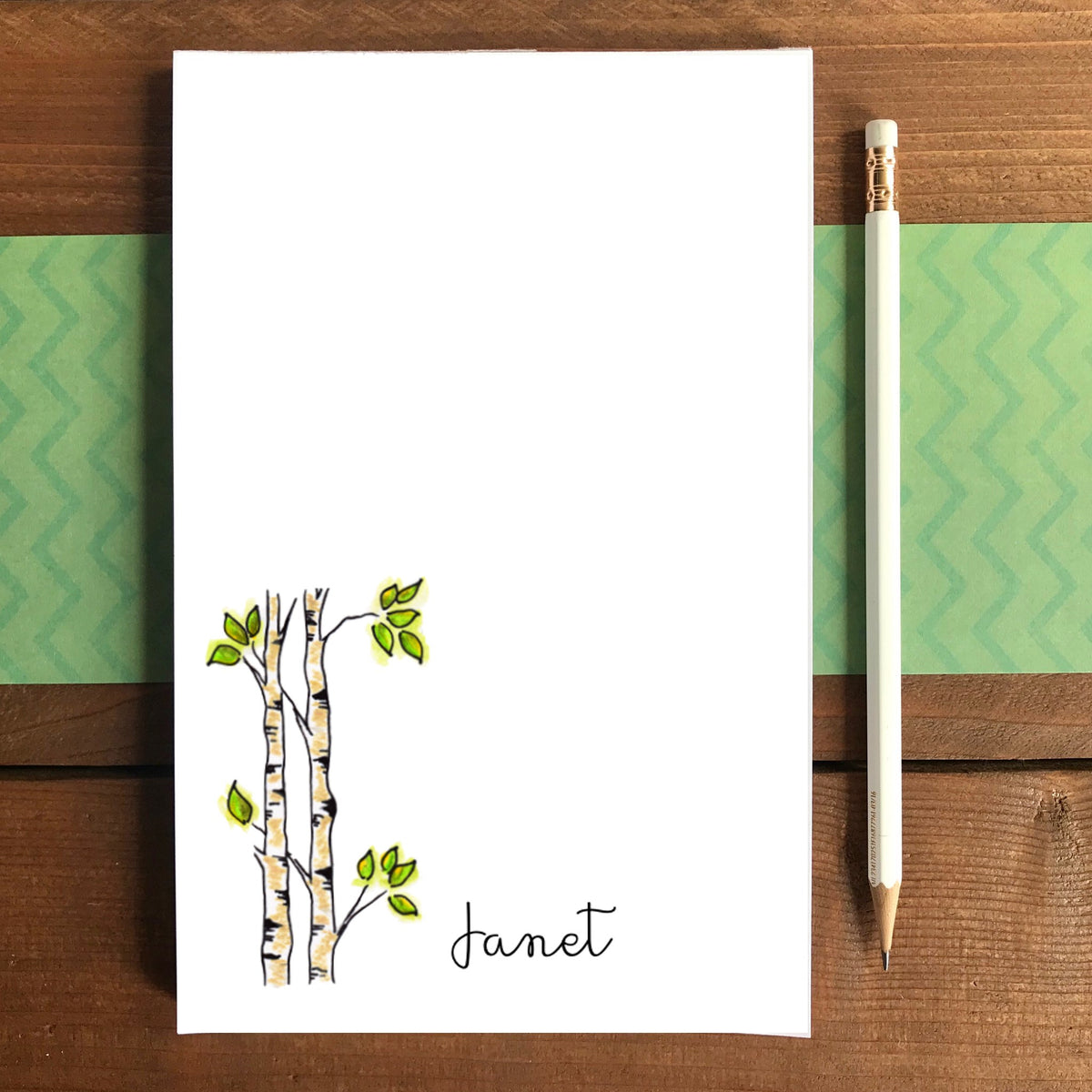 Aspen Tree Personalized Magnetic Writing Notepad