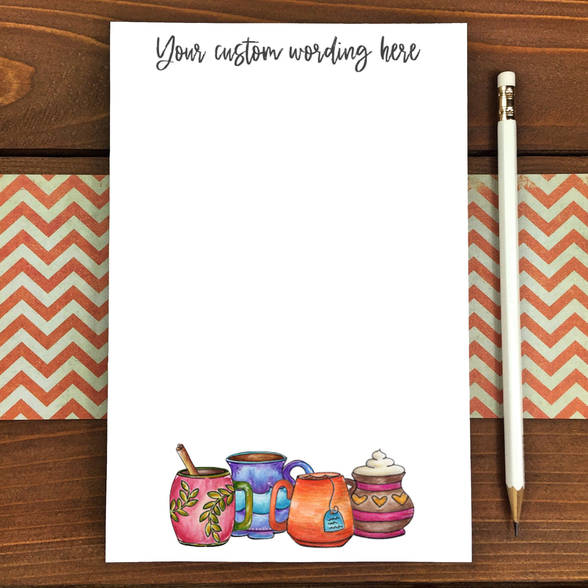 Cozy Mugs Personalized Magnetic Writing Notepad