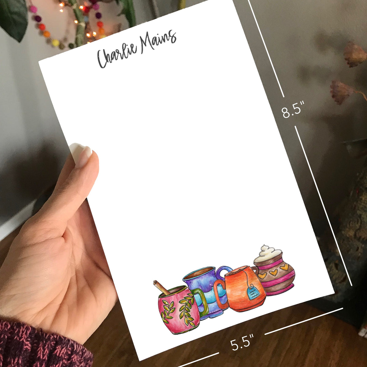 Cozy Mugs Personalized Magnetic Writing Notepad