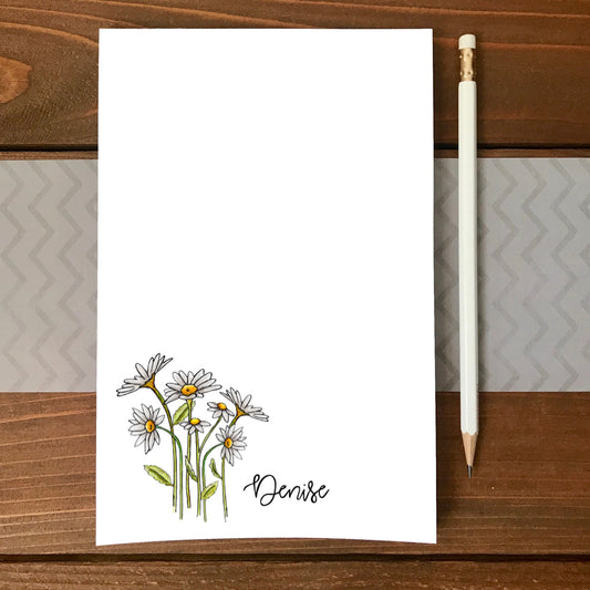 Daisies Personalized Magnetic Writing Notepad