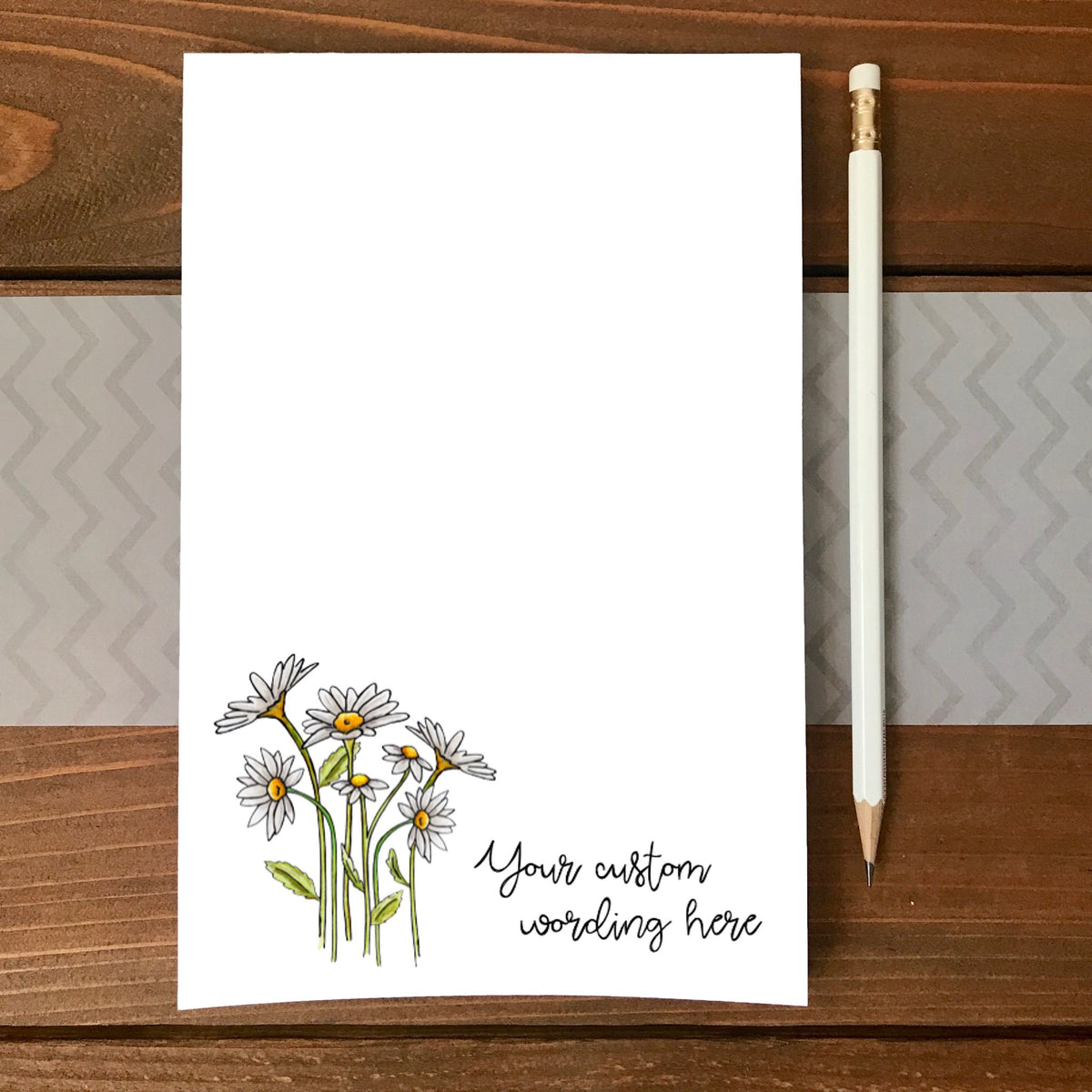 Daisies Personalized Magnetic Writing Notepad