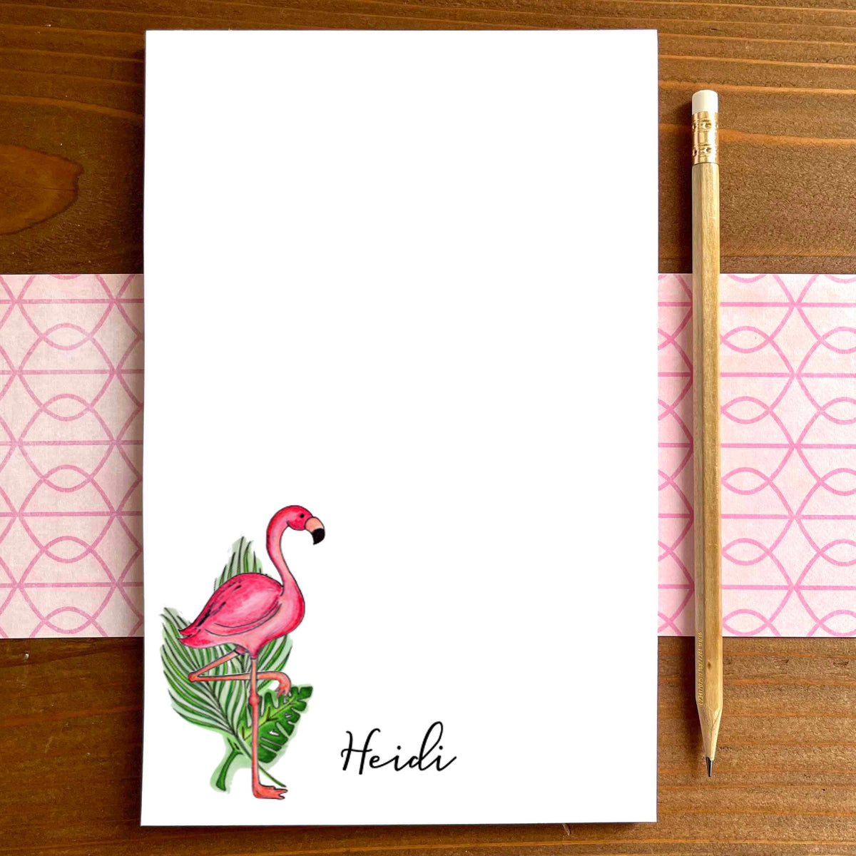 Flamingo Personalized Magnetic Writing Notepad