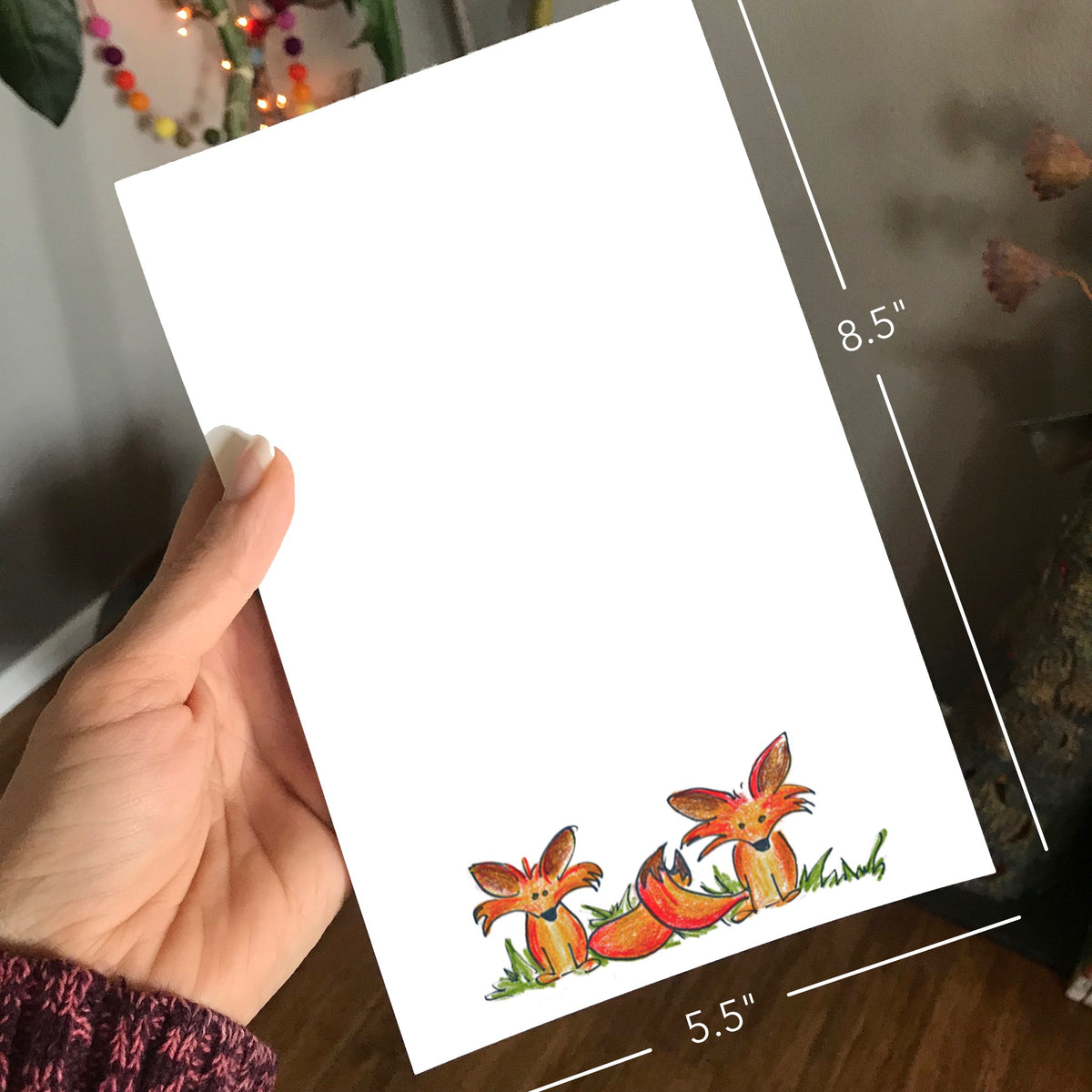 Foxes Magnetic Writing Notepad