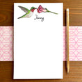 Load image into Gallery viewer, Hummingbird Personalized Magnetic Writing Notepad
