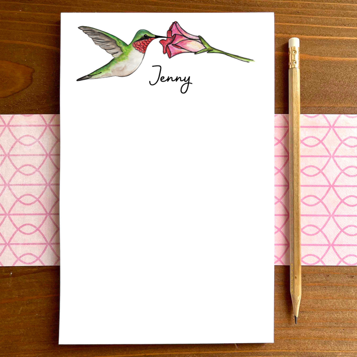 Hummingbird Personalized Magnetic Writing Notepad