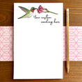 Load image into Gallery viewer, Hummingbird Personalized Magnetic Writing Notepad
