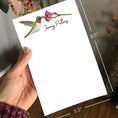 Load image into Gallery viewer, Hummingbird Personalized Magnetic Writing Notepad
