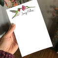 Load image into Gallery viewer, Hummingbird Personalized Magnetic Writing Notepad
