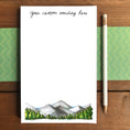 Load image into Gallery viewer, Mountain Range Personalized Magnetic Writing Notepad
