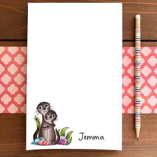 Otters Personalized Magnetic Writing Notepad