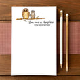 Load image into Gallery viewer, Owls Personalized Magnetic Writing Notepad
