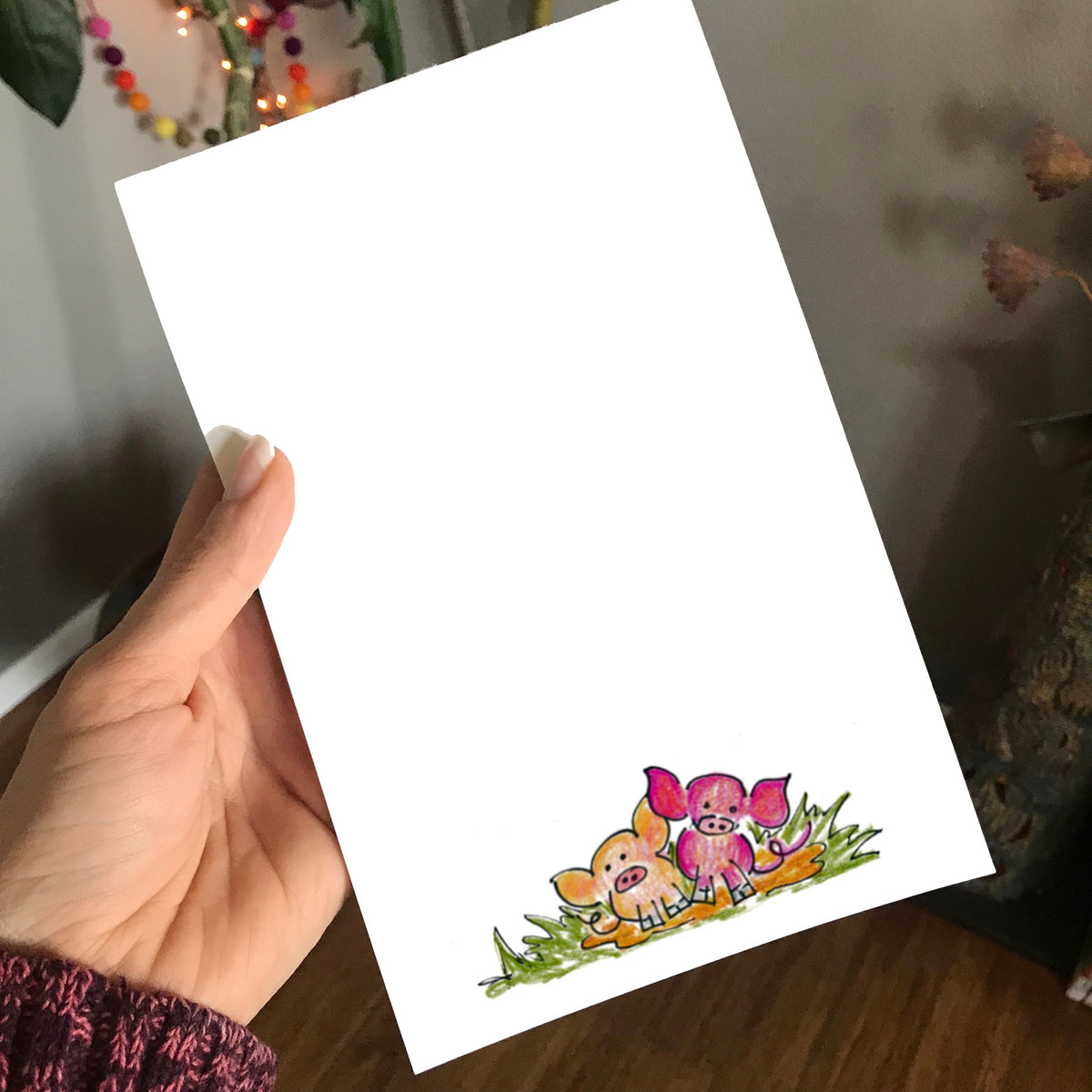 Pigs Magnetic Writing Notepad