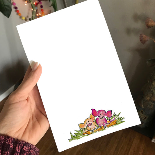 Pigs Magnetic Writing Notepad