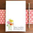 Load image into Gallery viewer, Poppies Personalized Magnetic Writing Notepad
