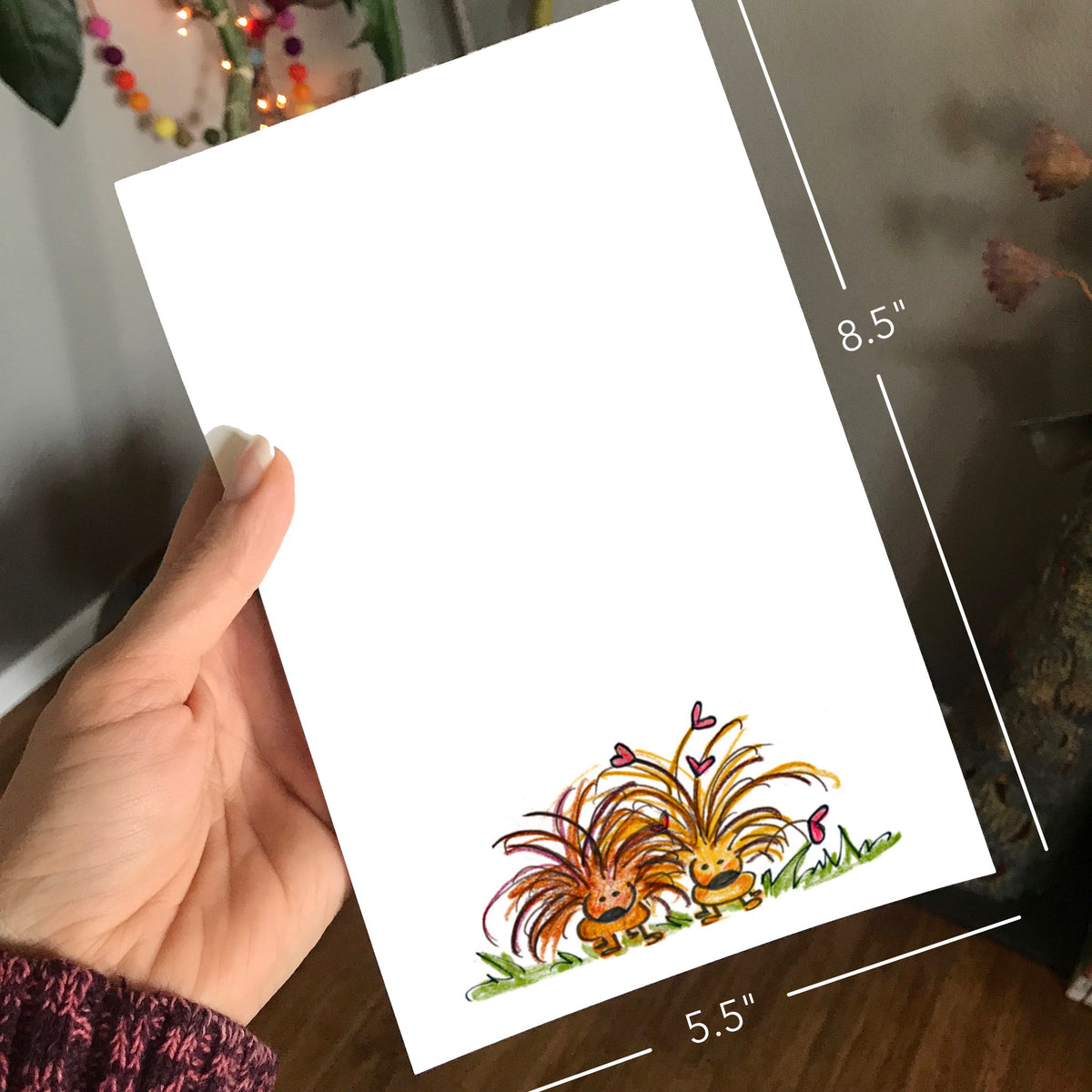 Porcupines Magnetic Writing Notepad