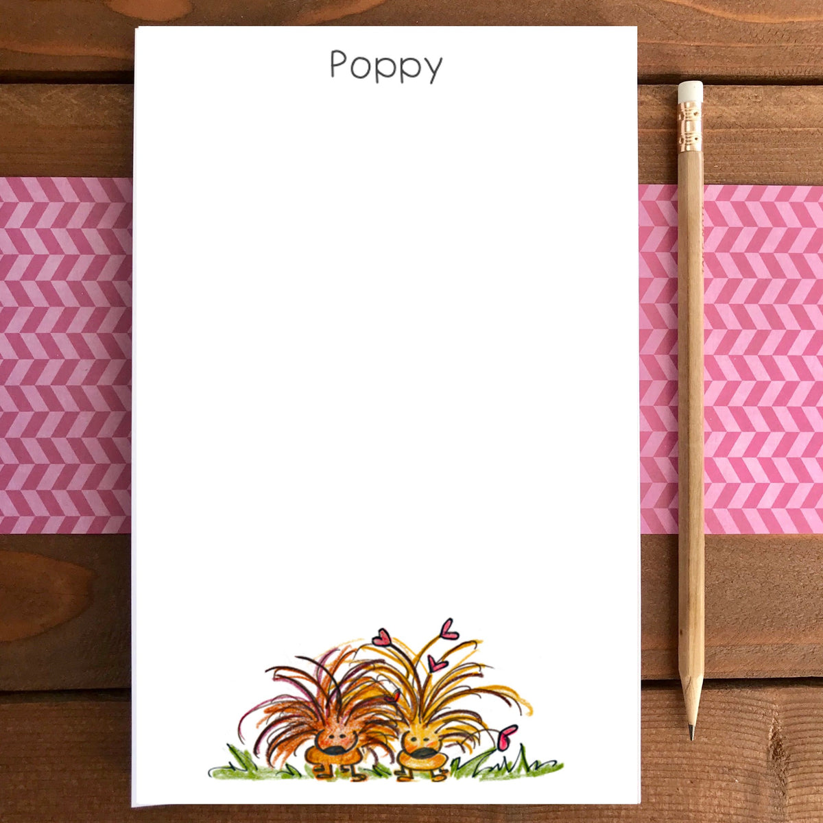 Porcupines Personalized Magnetic Writing Notepad
