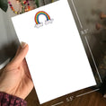 Load image into Gallery viewer, Rainbow Clouds Magnetic Writing Notepad
