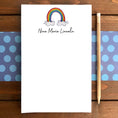 Load image into Gallery viewer, Rainbow Clouds Personalized Magnetic Writing Notepad
