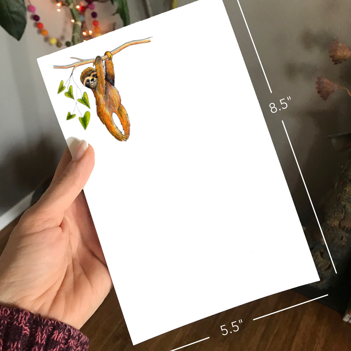 Sloth Magnetic Writing Notepad