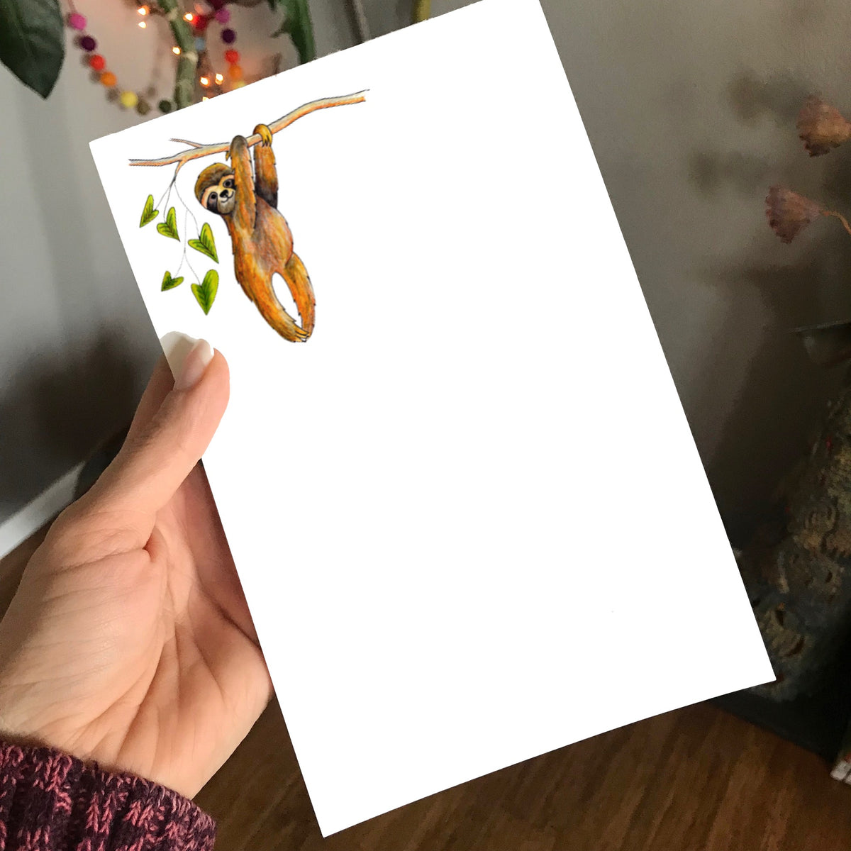 Sloth Magnetic Writing Notepad