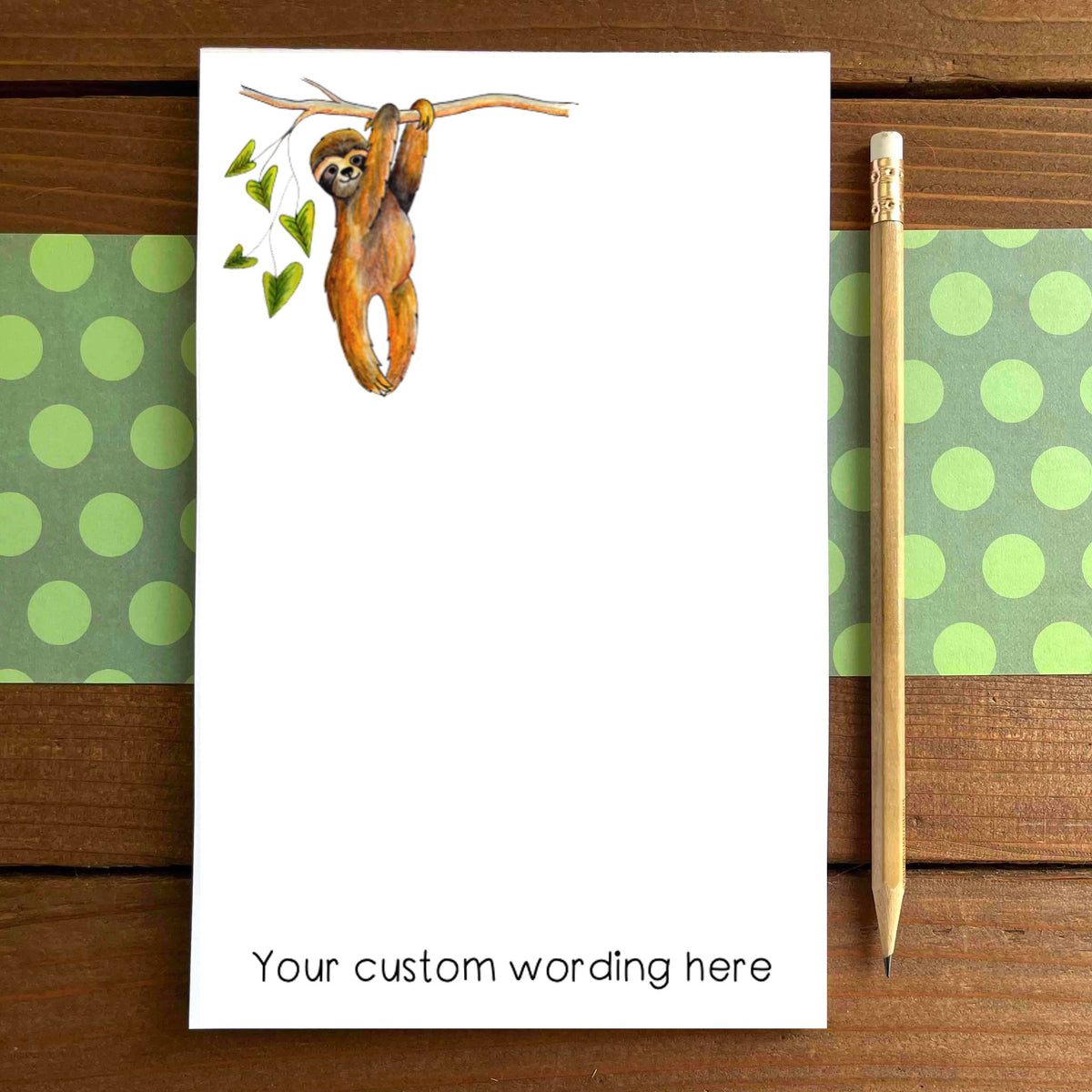 Sloth Personalized Magnetic Writing Notepad