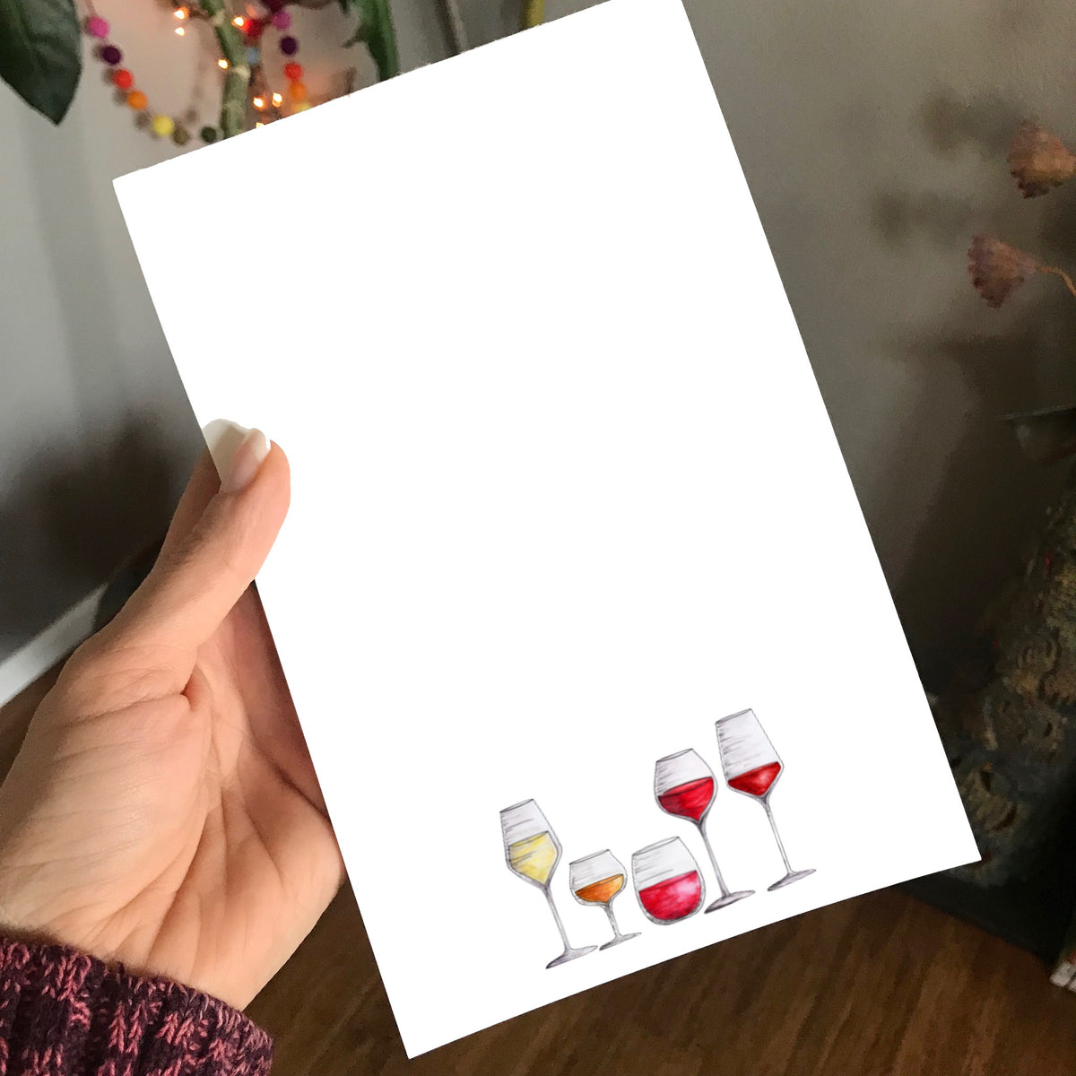 Wine Flight Magnetic Writing Notepad