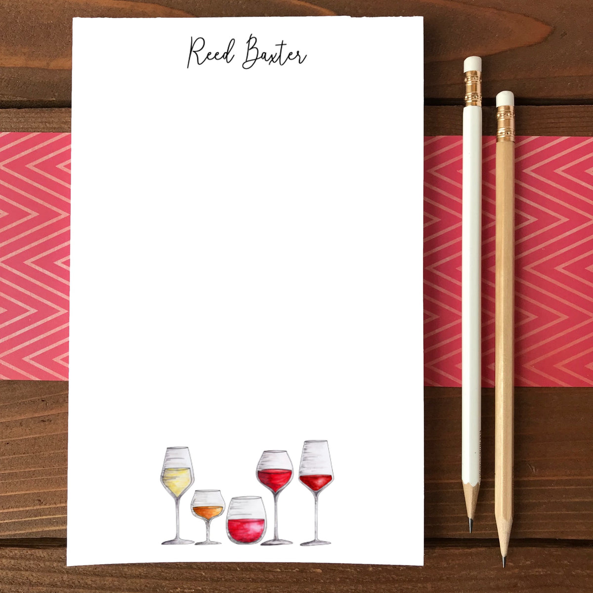 Wine Flight Personalized Magnetic Writing Notepad