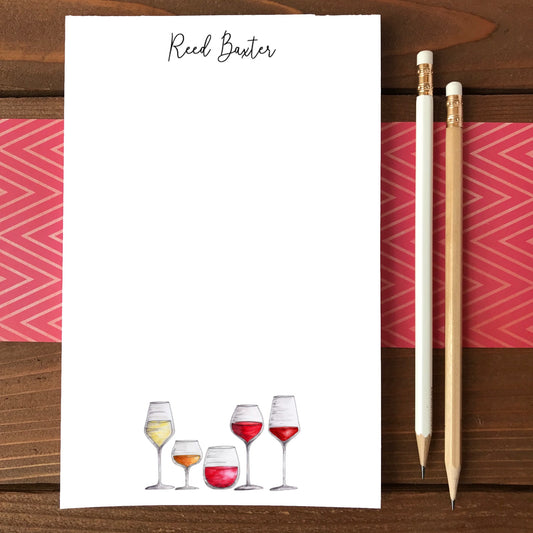 Wine Flight Personalized Magnetic Writing Notepad
