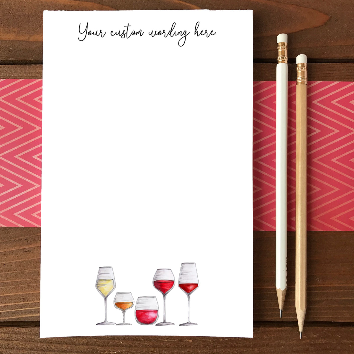 Wine Flight Personalized Magnetic Writing Notepad