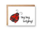 Hug Hug Ladybug | Boxed Set of 8 Ladybug Valentine Cards