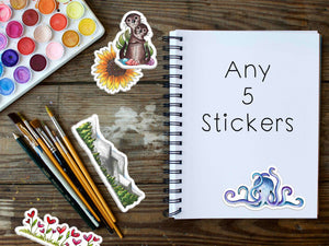 Choose Your Own Sticker Bundle | Any 5 Stickers