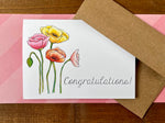 Poppy Note Cards, Choose Your Message - Boxed Set of 8
