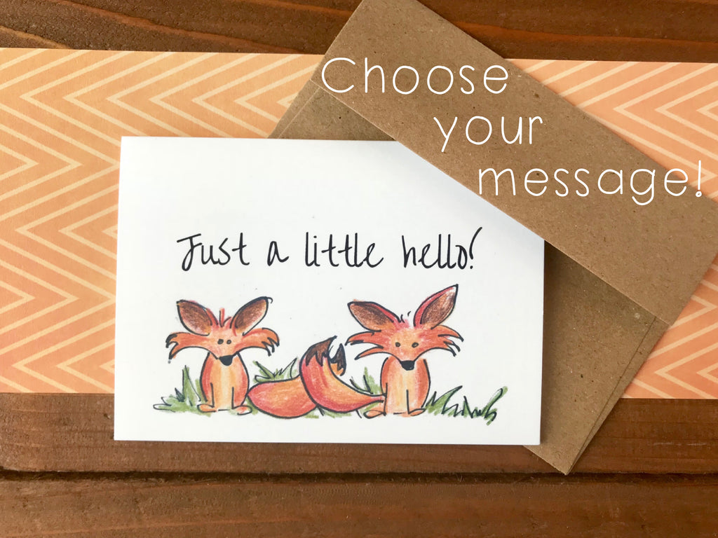 Fox  Cards, Choose Your Message - Boxed Set of 8