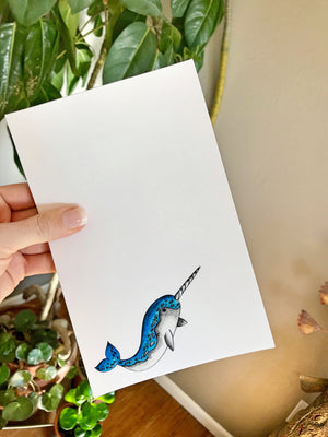 Narwhal Notepad  - Personalization Available
