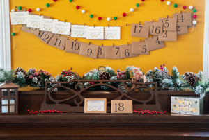 Family Wall Hanging Advent Calendar Kit
