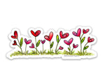 Heart Flowers Stationery Set Gift Bundle