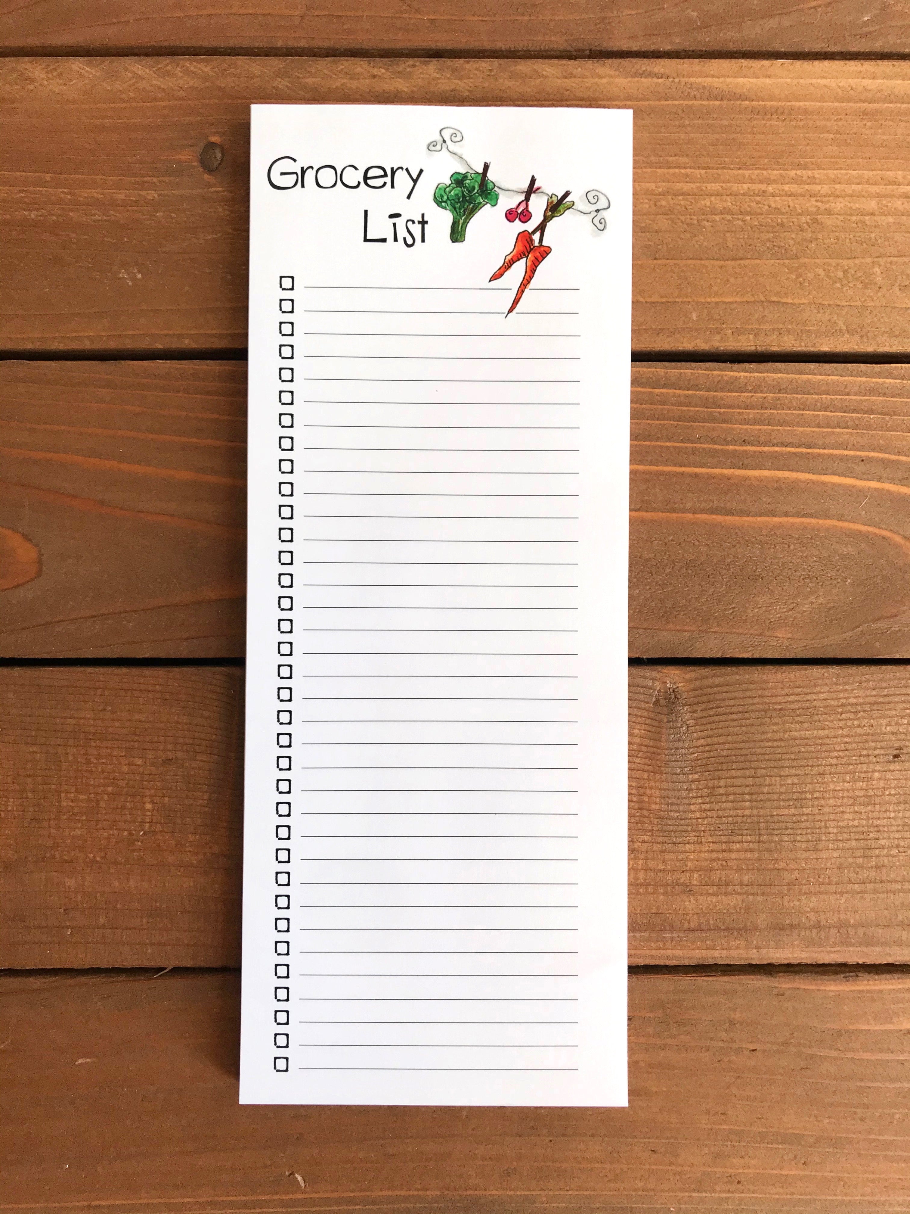 grocery list | Notepad