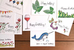 Assorted All Occasion Note Cards - Boxed Set of 32 - Whimsicals Paperie