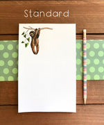 Sloth Notepad  - Personalization Available