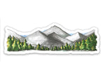 Mountain Range Vinyl Sticker