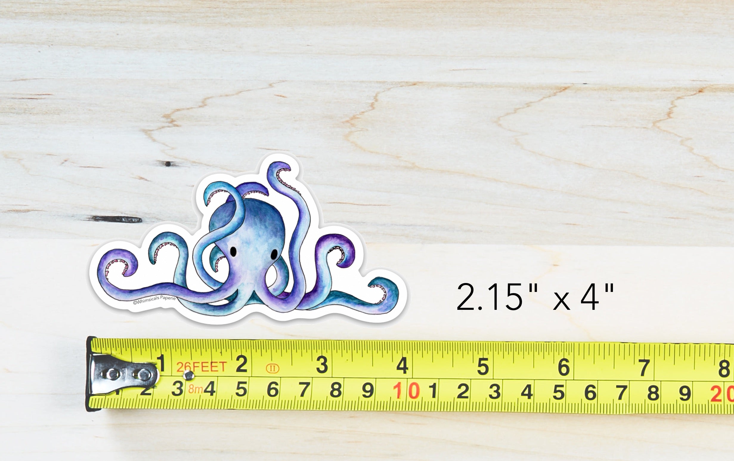 Octopus Vinyl Sticker – Whimsicals Paperie
