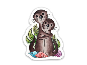 Otters Vinyl Sticker